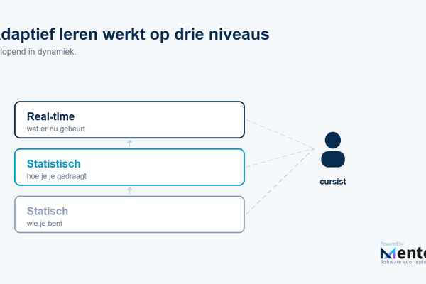 De drie niveaus van echt adaptief leren